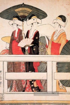  ukiyo - Betrunken hörigen Kitagawa Utamaro Ukiyo e Bijin ga